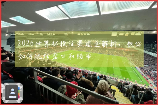 2026世界杯投注渠道全解析，教你如何玩转盘口和赔率